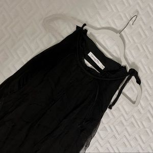 1990’s vintage Dior dress with pleated cape overlay